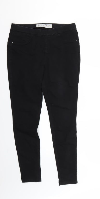 Denim & Co. Womens Black   Jegging Jeans Size 10 L25 in