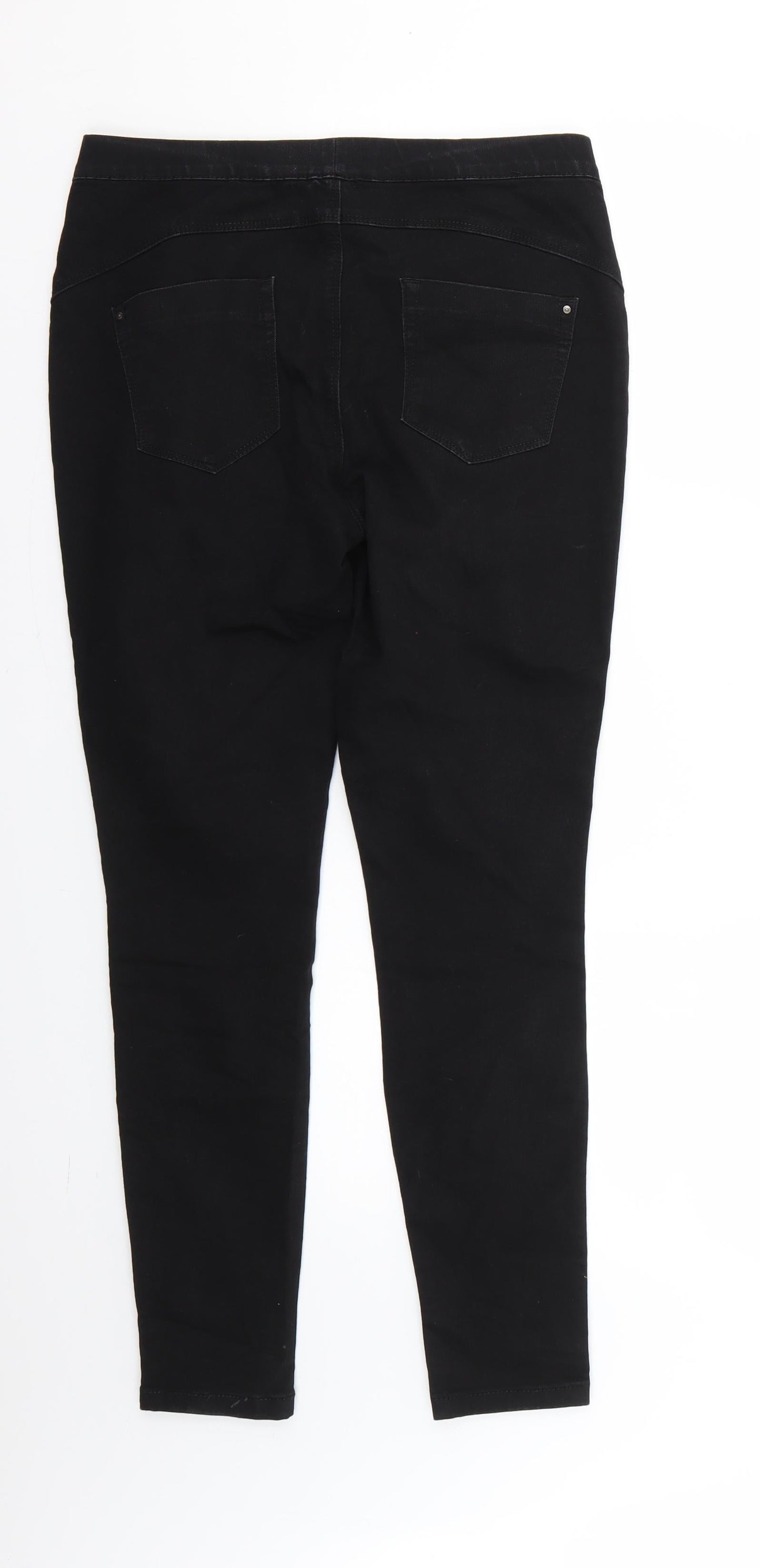 Denim & Co. Womens Black   Jegging Jeans Size 10 L25 in