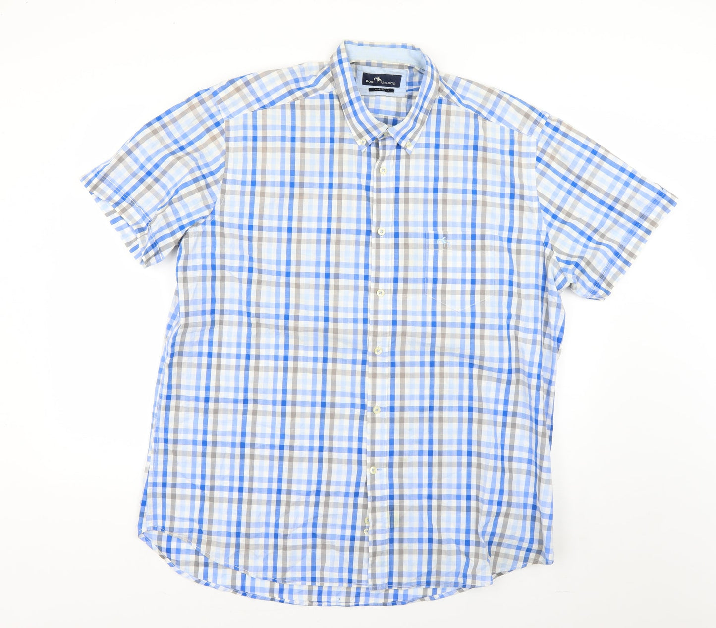 Mens UK Collar Size  dos galgos Smart Blue  Dress Shirt
