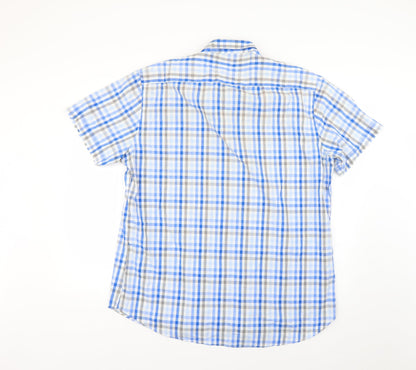 Mens UK Collar Size  dos galgos Smart Blue  Dress Shirt
