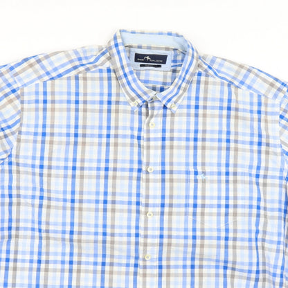Mens UK Collar Size  dos galgos Smart Blue  Dress Shirt