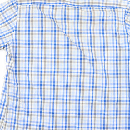 Mens UK Collar Size  dos galgos Smart Blue  Dress Shirt