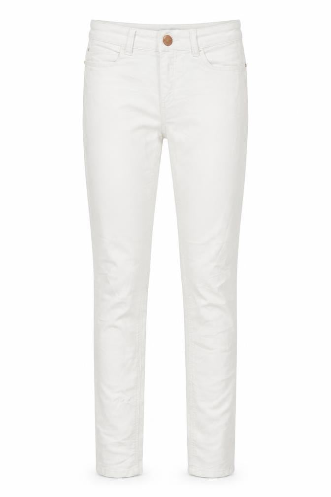 Womens UK Size 10 Stradivarius Regular Fit Skinny White Jeans