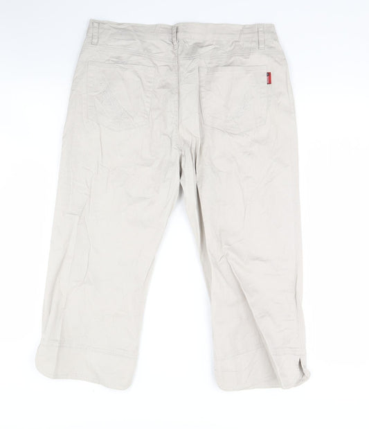 qit Womens Beige   Cropped Trousers Size 34 in L20 in
