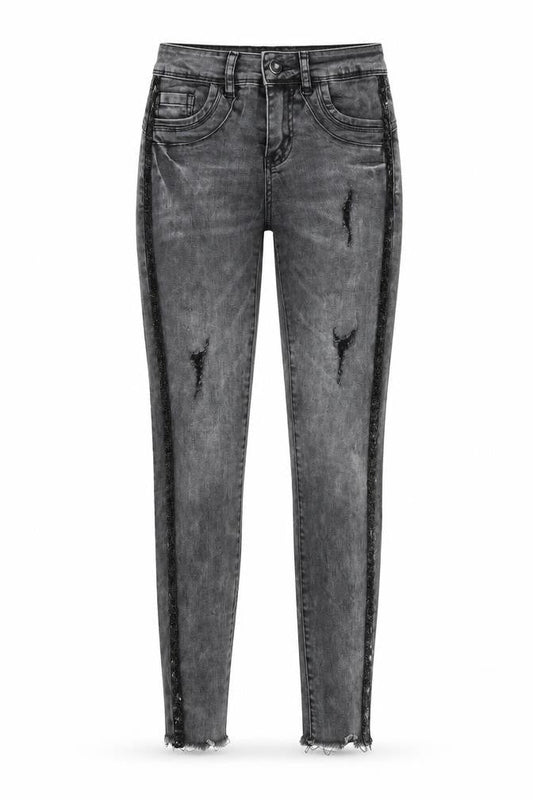 Womens UK Size 25 Amisu Regular Fit Skinny Grey Jeans