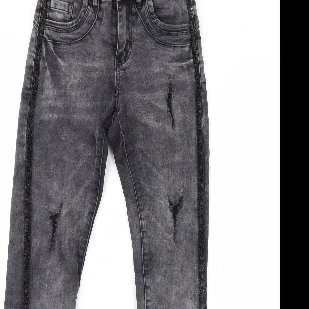Womens UK Size 25 Amisu Regular Fit Skinny Grey Jeans