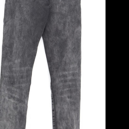 Womens UK Size 25 Amisu Regular Fit Skinny Grey Jeans
