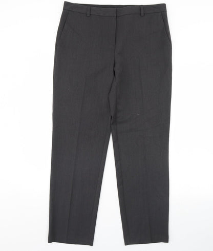 Womens UK Size 36 in Preworn Regular Fit Dress Pants Grey Trousers