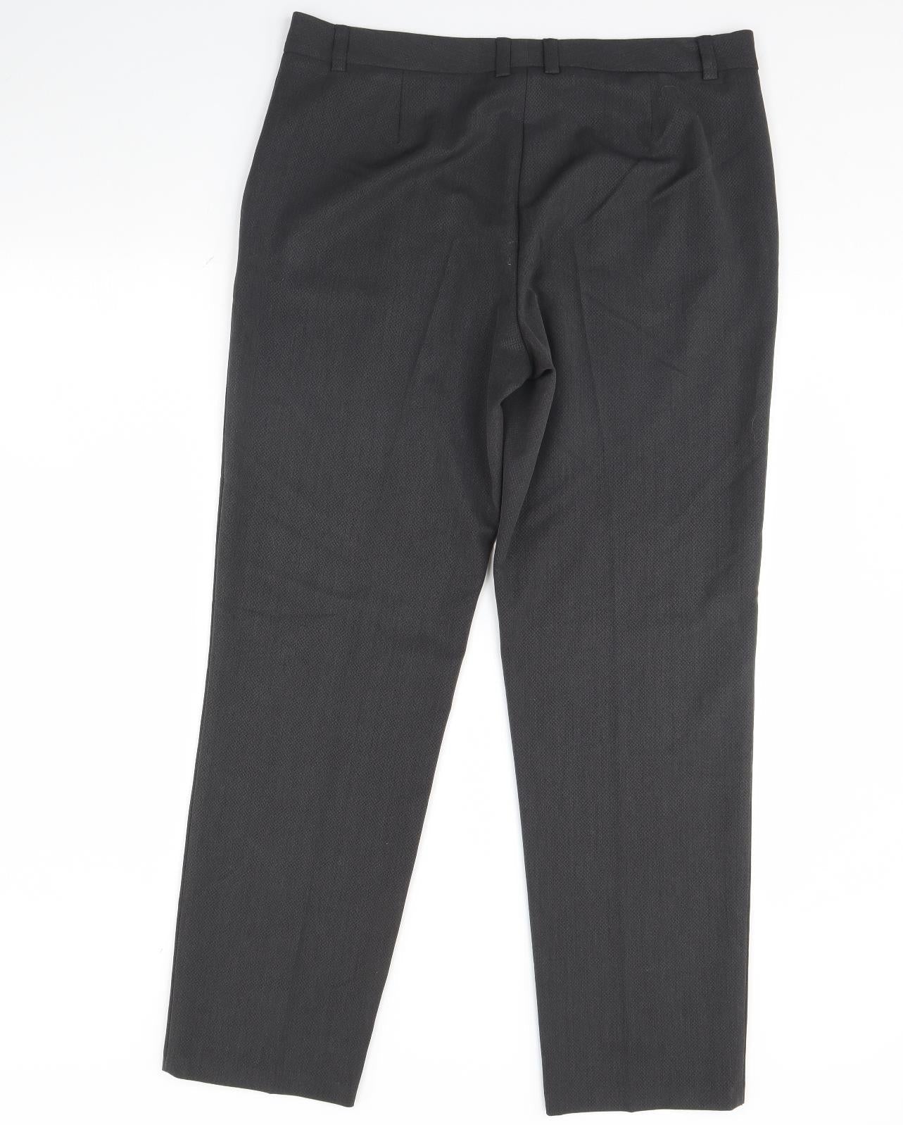 Womens UK Size 36 in Preworn Regular Fit Dress Pants Grey Trousers