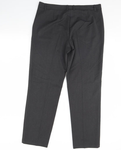 Womens UK Size 36 in Preworn Regular Fit Dress Pants Grey Trousers