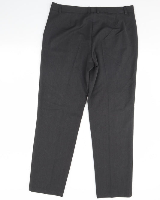 Womens UK Size 36 in Preworn Regular Fit Dress Pants Grey Trousers