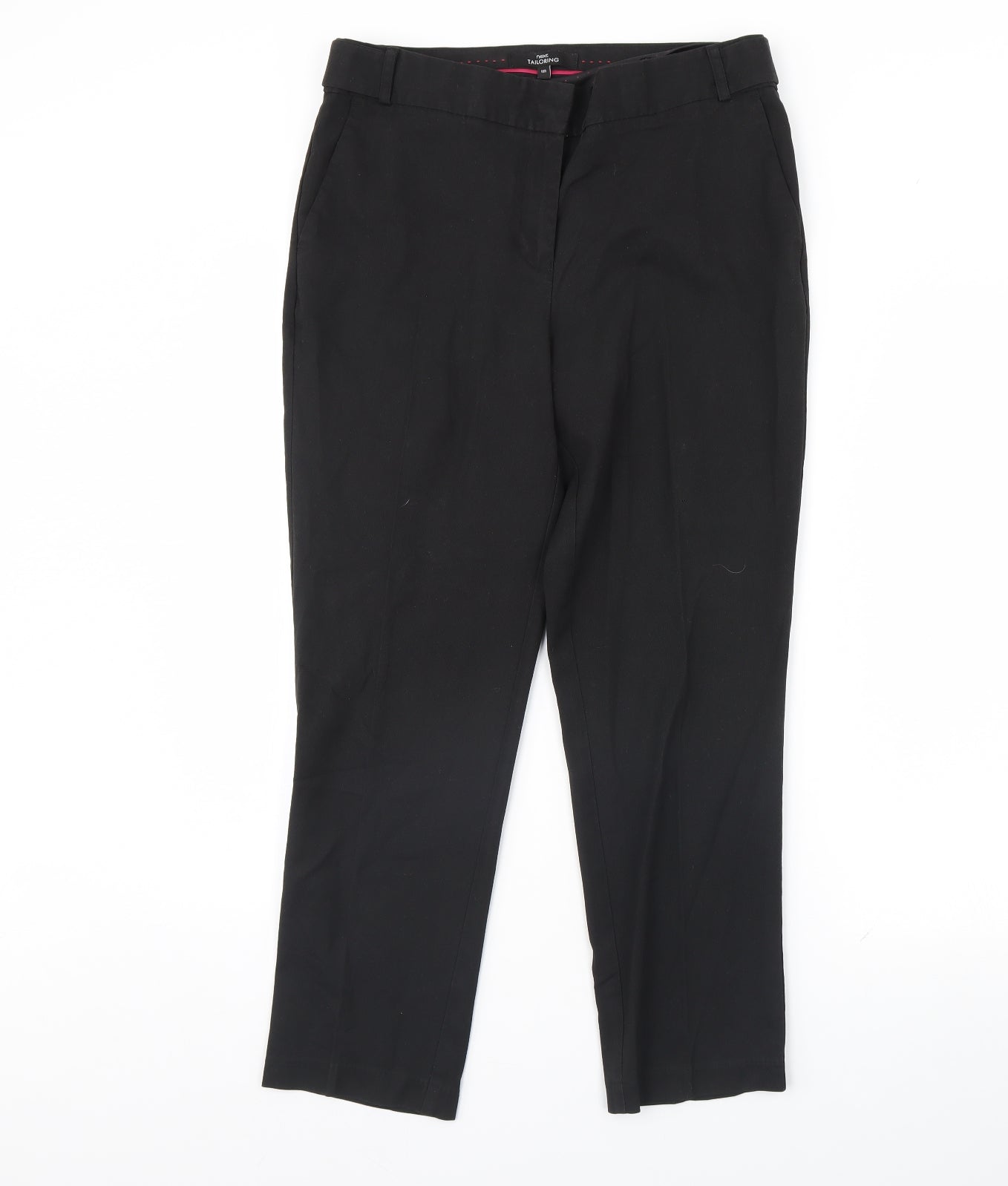 Womens UK Size 10 NEXT Regular Fit  Black Trousers