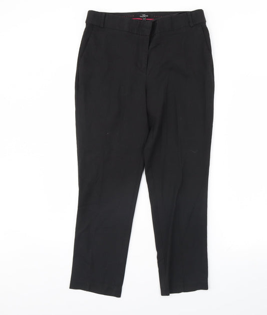 Womens UK Size 10 NEXT Regular Fit  Black Trousers
