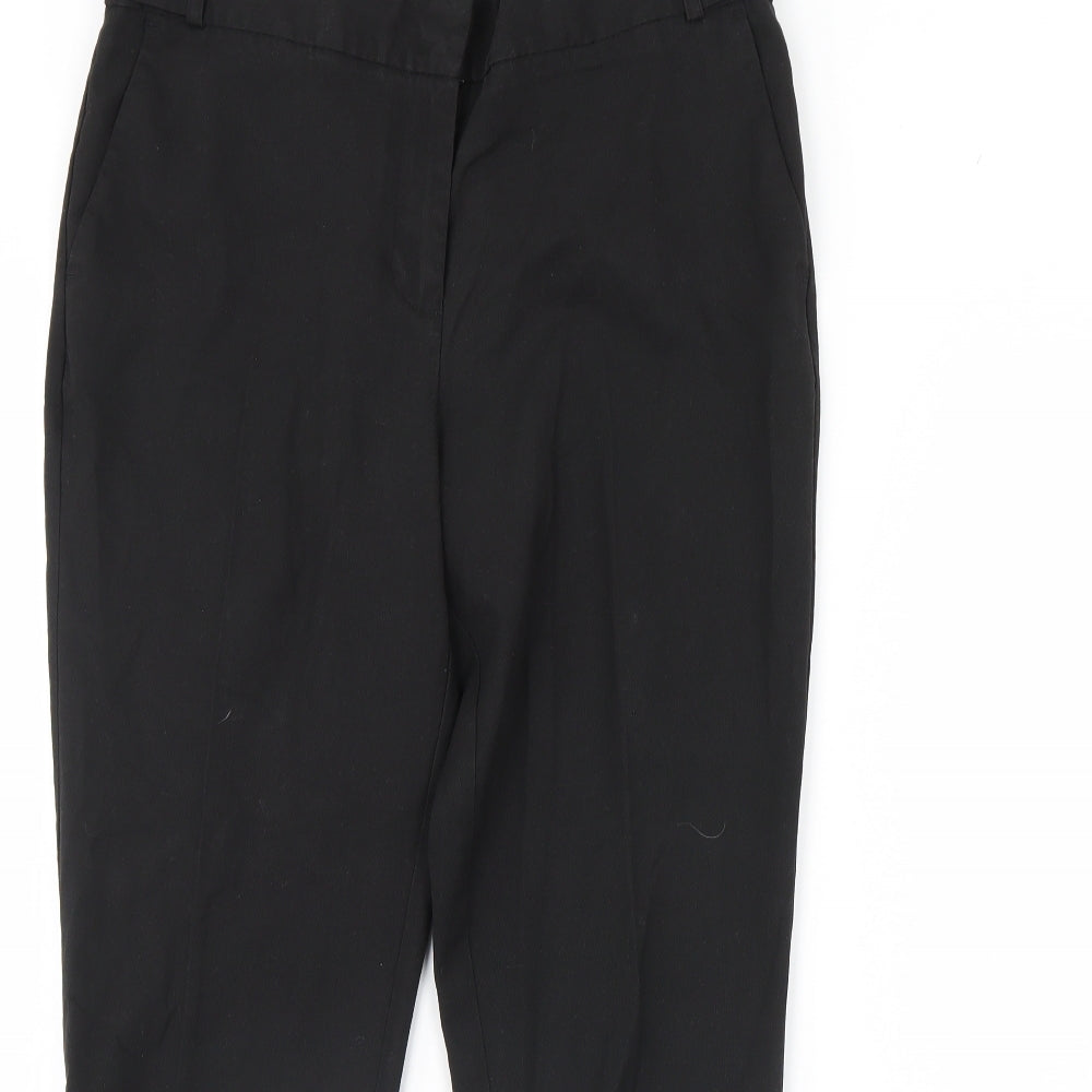 Womens UK Size 10 NEXT Regular Fit  Black Trousers