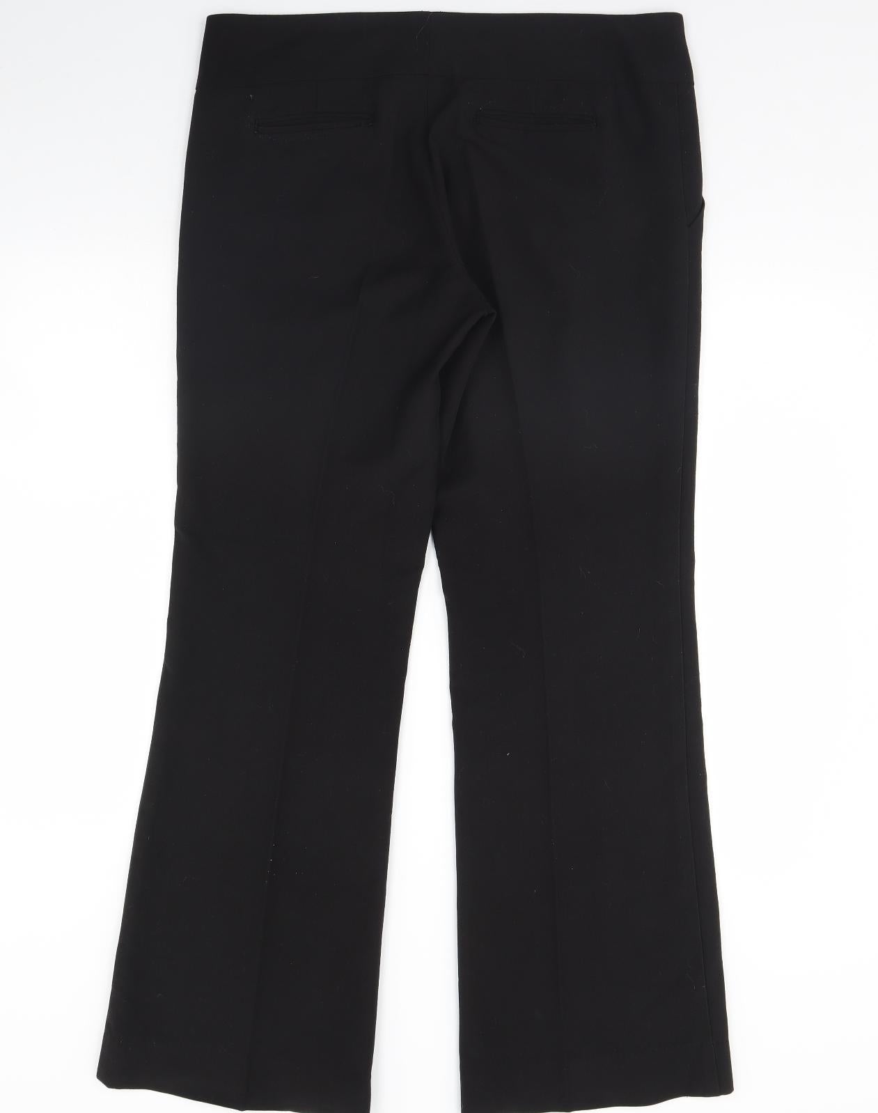 Womens UK Size 10 The Limited Regular Fit Dress Pants Black Trousers