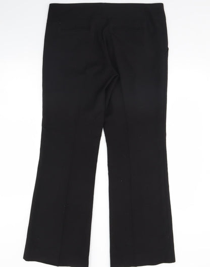 Womens UK Size 10 The Limited Regular Fit Dress Pants Black Trousers