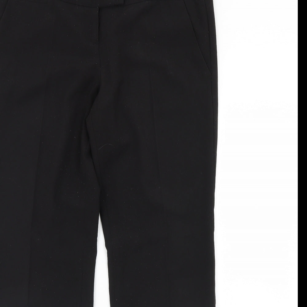Womens UK Size 10 The Limited Regular Fit Dress Pants Black Trousers