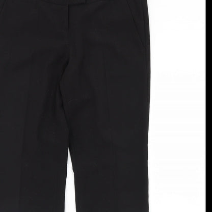 Womens UK Size 10 The Limited Regular Fit Dress Pants Black Trousers