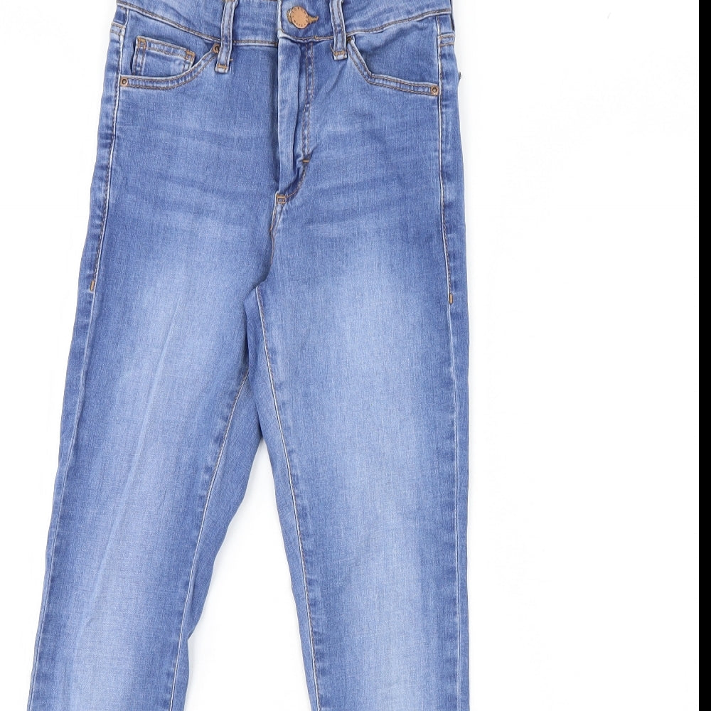 Topshop Womens Blue  Denim Jegging Jeans Size 24 in L26 in