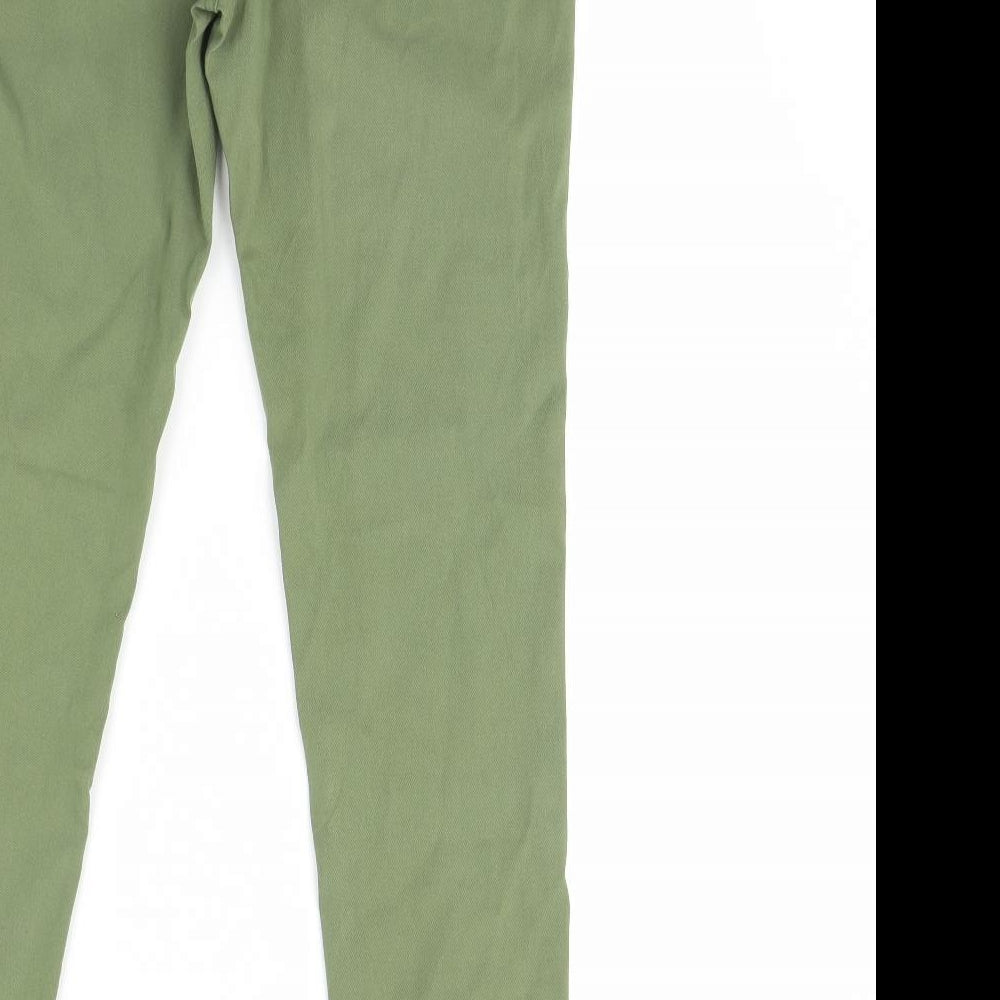 tru Womens Green  Denim Skinny Jeans Size 10 L30 in