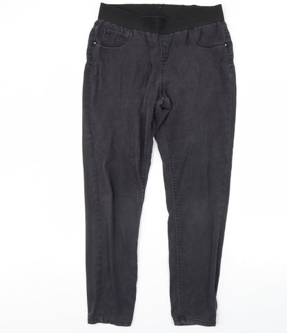 George Womens Black  Denim Skinny Jeans Size 14 L29 in