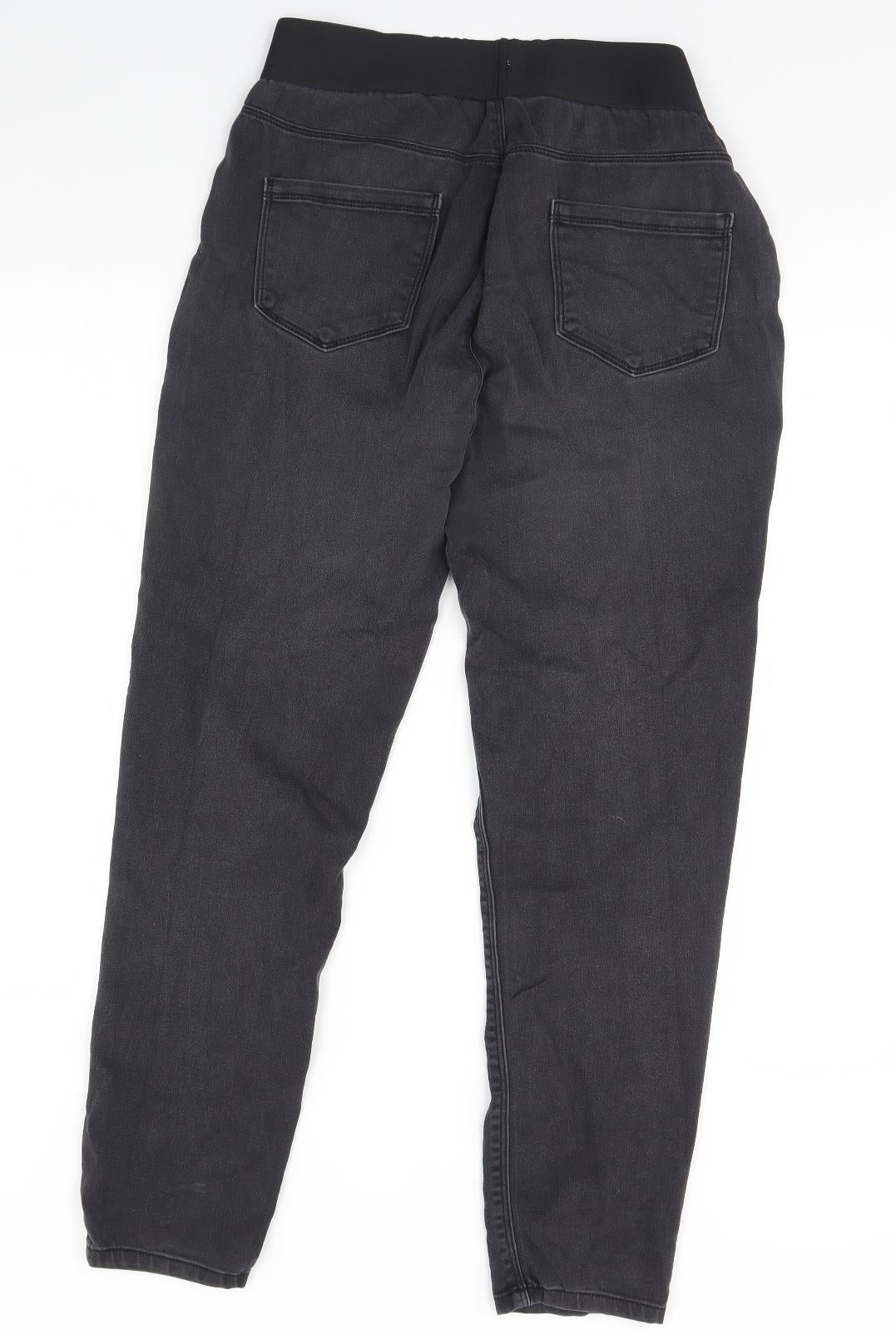 George Womens Black  Denim Skinny Jeans Size 14 L29 in