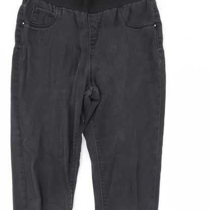 George Womens Black  Denim Skinny Jeans Size 14 L29 in