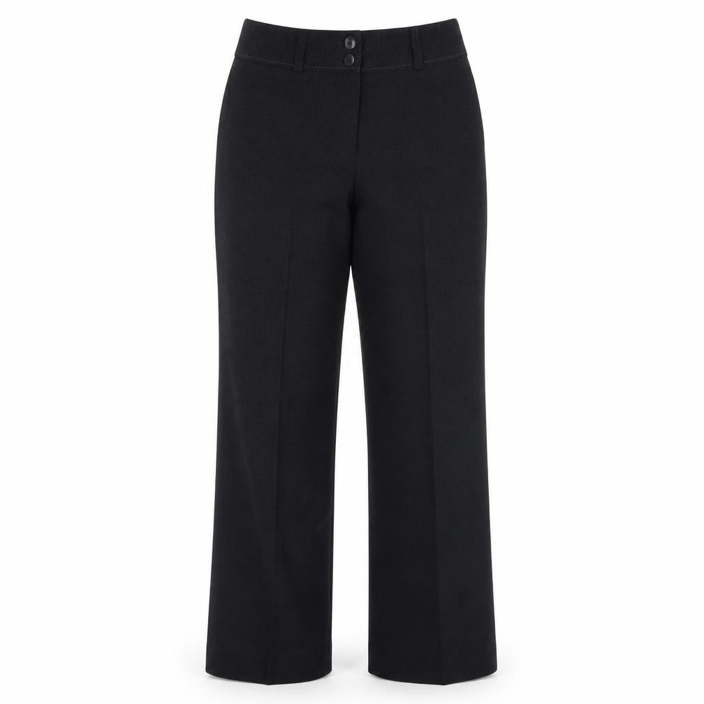 Womens UK Size 12 AMARANTO Regular Fit  Black Trousers