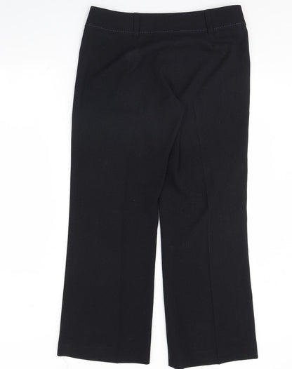 AMARANTO Womens Black Polka Dot  Trousers  Size 12 L31 in