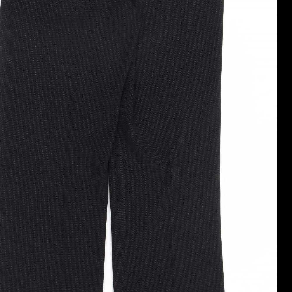 AMARANTO Womens Black Polka Dot  Trousers  Size 12 L31 in
