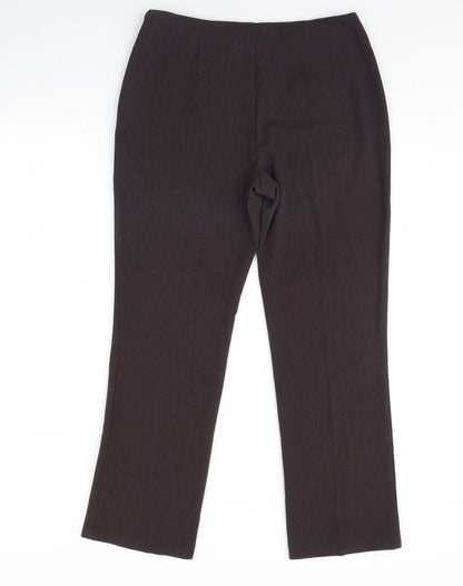 Womens UK Size 12 m&s Regular Fit  Brown Trousers
