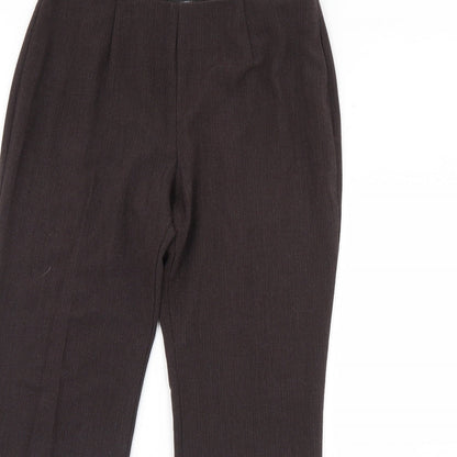Womens UK Size 12 m&s Regular Fit  Brown Trousers