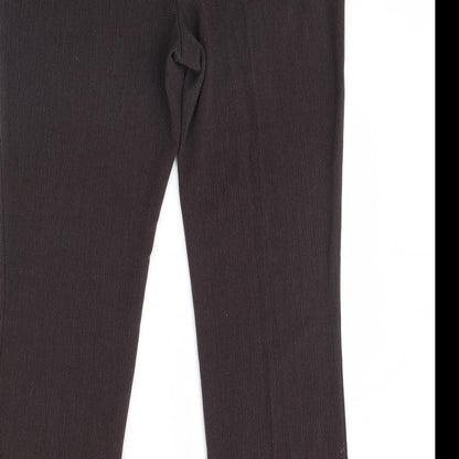 Womens UK Size 12 m&s Regular Fit  Brown Trousers