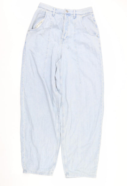 Topshop Womens Blue  Denim Straight Jeans Size 28 L32 in