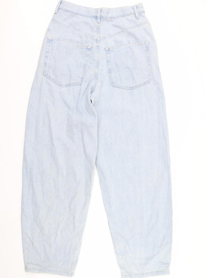 Topshop Womens Blue  Denim Straight Jeans Size 28 L32 in