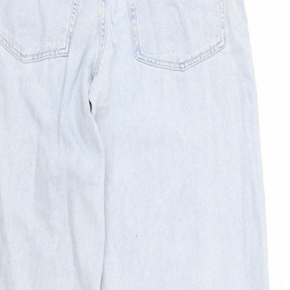 Topshop Womens Blue  Denim Straight Jeans Size 28 L32 in