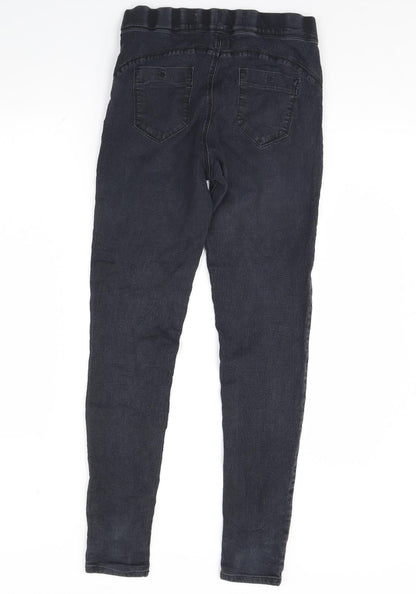 Denim & Co. Womens Black  Denim Skinny Jeans Size 12 L29 in