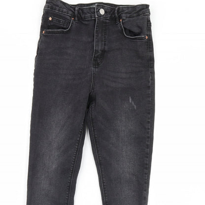 Denim & Co. Womens Black  Denim Skinny Jeans Size 12 L28 in