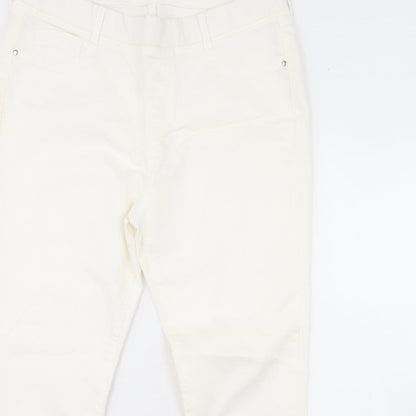 Dorothy Perkins Womens Ivory  Denim Skinny Jeans Size 18 L31 in