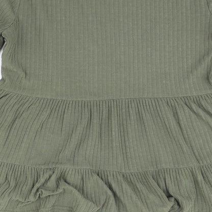 Womens UK Size 8 New Look Green Basic Blouse