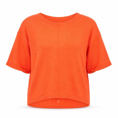 Womens UK Size 12 m&S Orange Pullover Jumper