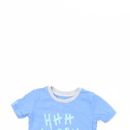 George Baby Blue   Basic T-Shirt Size 9-12 Months  - HAPPY