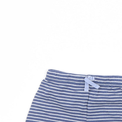 George Baby Blue Striped  Cropped Trousers Size 9 Months