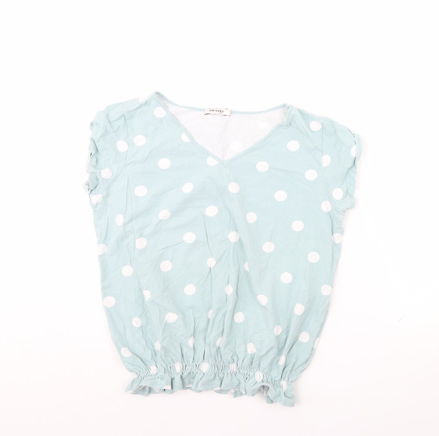 Womens UK Size M ORSAY Green Basic Blouse