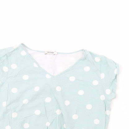 Womens UK Size M ORSAY Green Basic Blouse