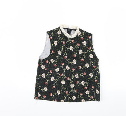Womens UK Size 6 Topshop Black Basic Tank