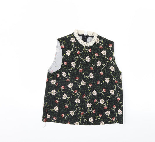Womens UK Size 6 Topshop Black Basic Tank