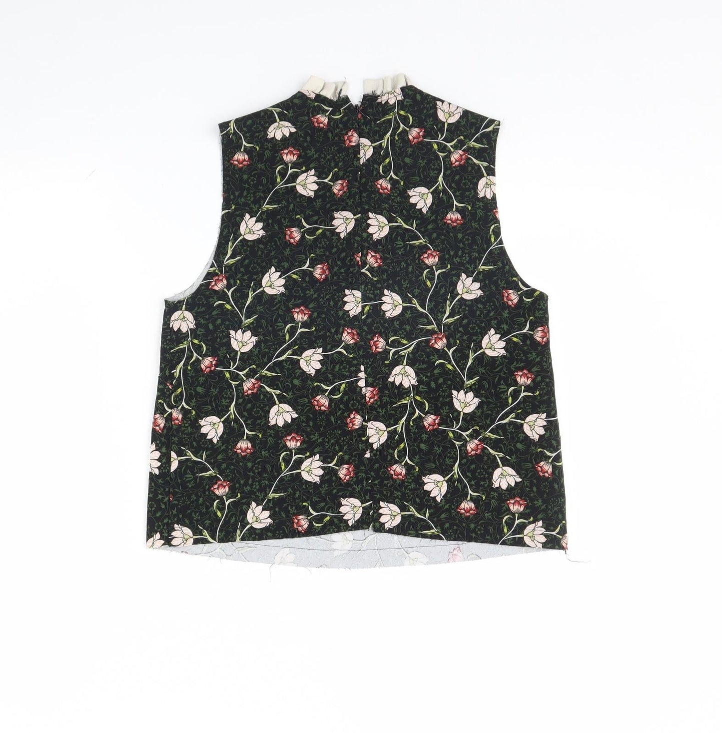 Womens UK Size 6 Topshop Black Basic Tank