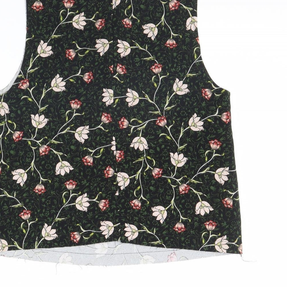 Womens UK Size 6 Topshop Black Basic Tank