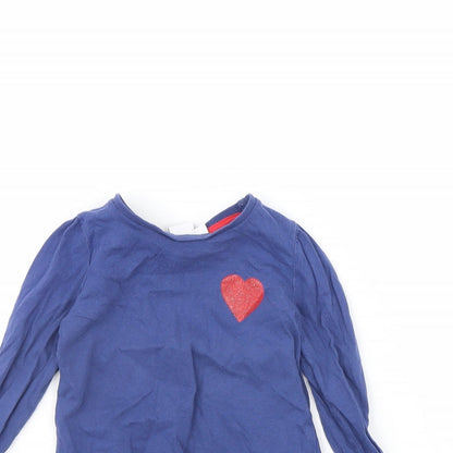 Mini Club Girls Blue   Basic T-Shirt Size 9-12 Months